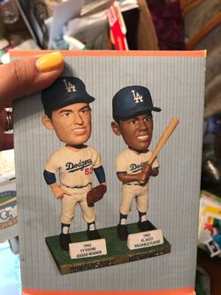 Don Drysdale & Maury Wills Bobble Head