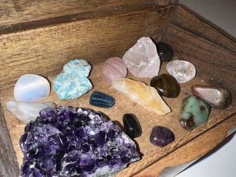 Box of crystals 