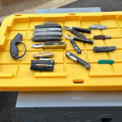 Various Knives And Box Cutters