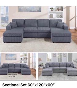Sectional set 60”x120”x60”