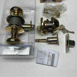 Exterior Security Door Knob with Deadbold