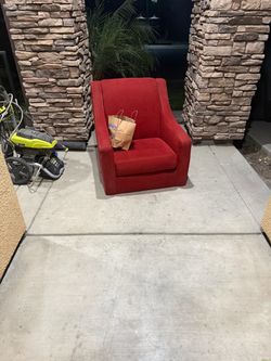 Red comfy chair