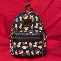 Loungefly Disney Snow White And Seven Dwarfs Mini Backpack (New)