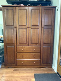 Armoire Wardrobe Solid Wood
