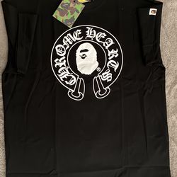 Chrome hearts x bape t shirt