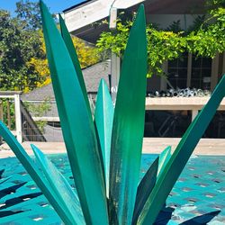 Drought resistant metal Agave plants!