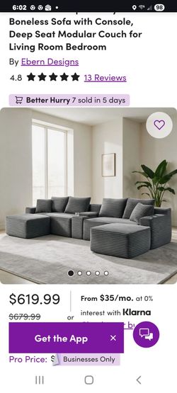Wayfair Boneless Couch