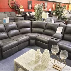 Ashley Reclining Sectional Sofa Couch With İnterest Free Payment Options 