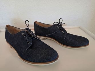 AGL Italian Denim Oxford Dress Shoes