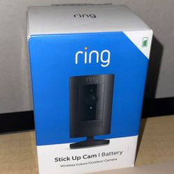 Ring Stick Up Cam Indoor/Outdoor 1080p WiFi battery Security Camera BLACK