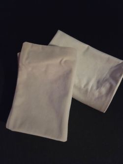 Set of 2 Beige Velvet Pillow Covers