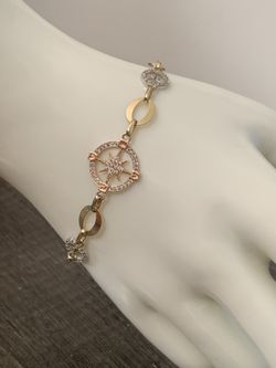 Pulsera Para Dama En Oro Sólido 14k