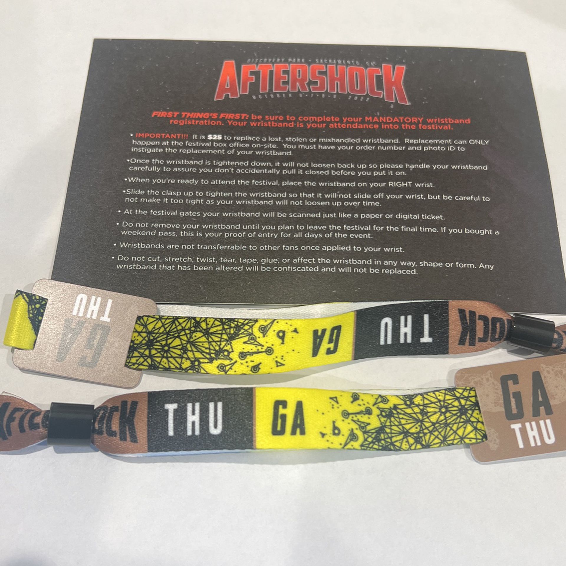 Aftershock 2 Tickets  ( October 6th ) Also 2 Tickets (October 9th) 
