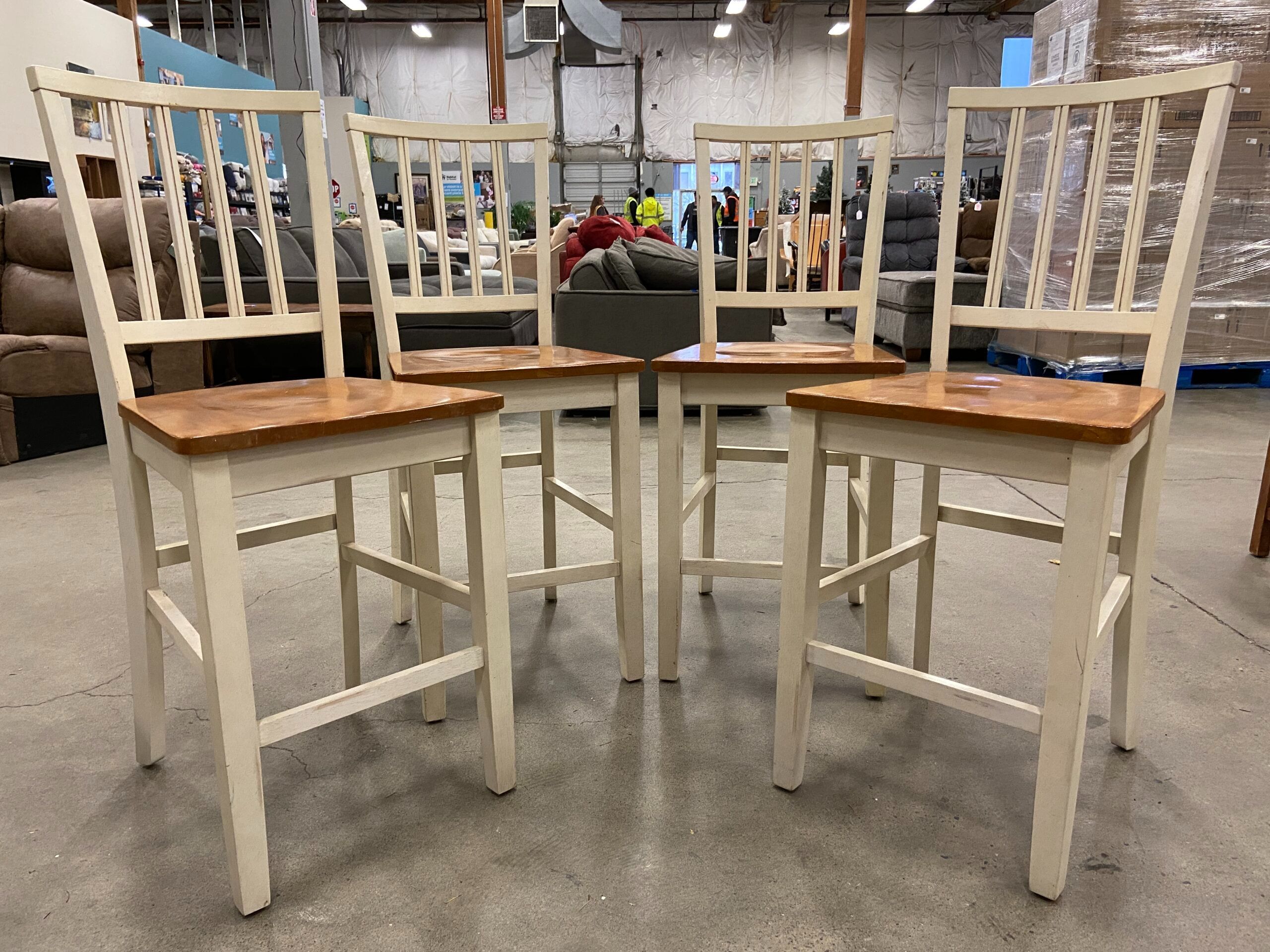 Milk and Honey Mixed Tone Farmhouse Style Dining Chairs (Set of 4)