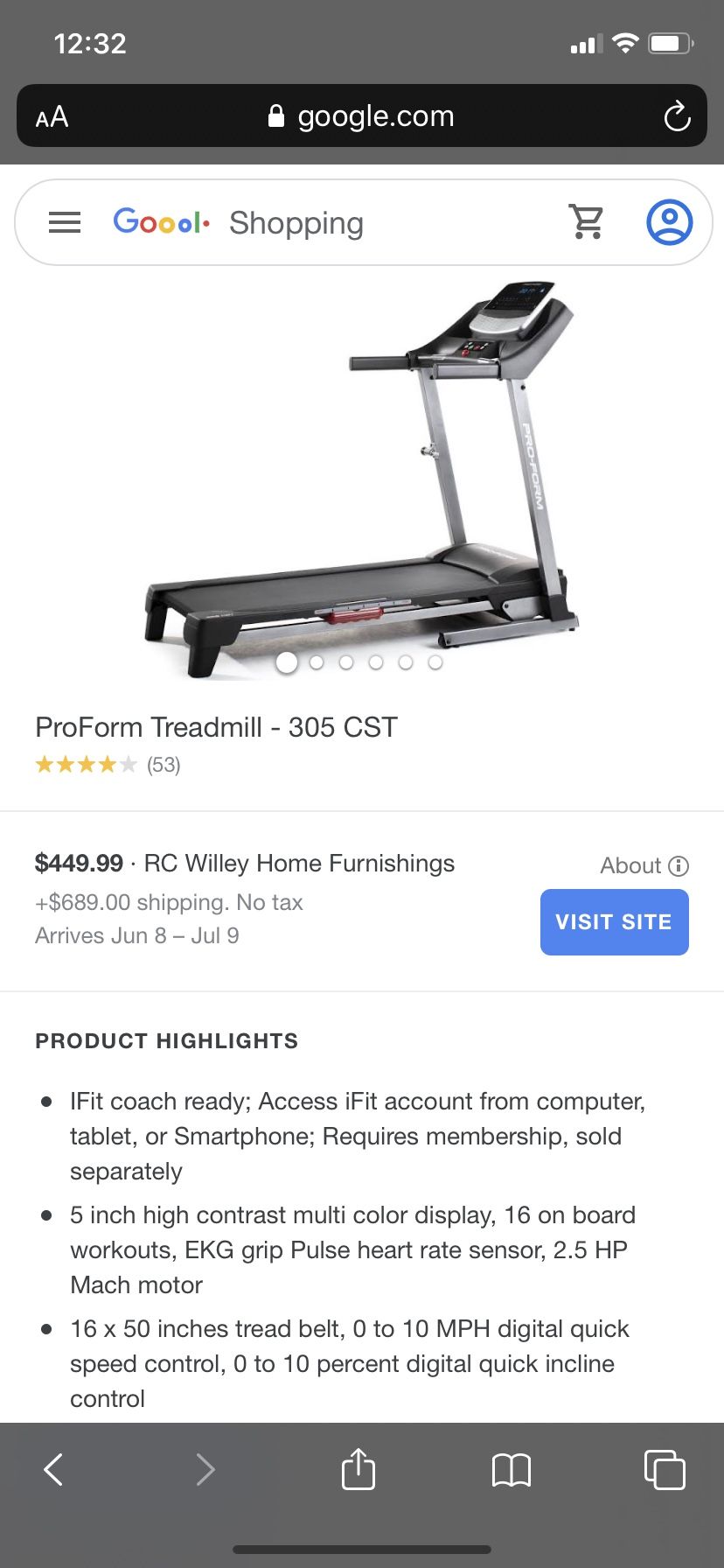 ProForm 305 Treadmill