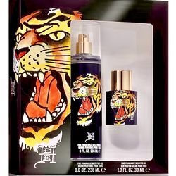 Tiger Ink by Ed Hardy Gift Set Eau de Parfum & Fine Fragrance Mist Unisex New