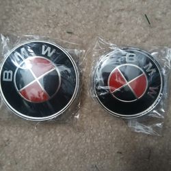 Bmw 82mm And 74mm Emblems Brand New Both 