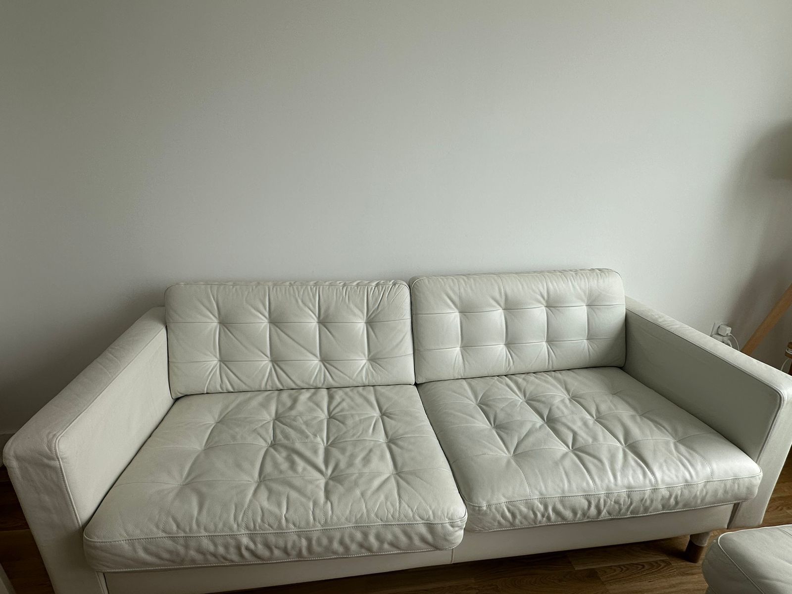 Ikea MORABO sofa (Grann/Bomstad white/wood)
