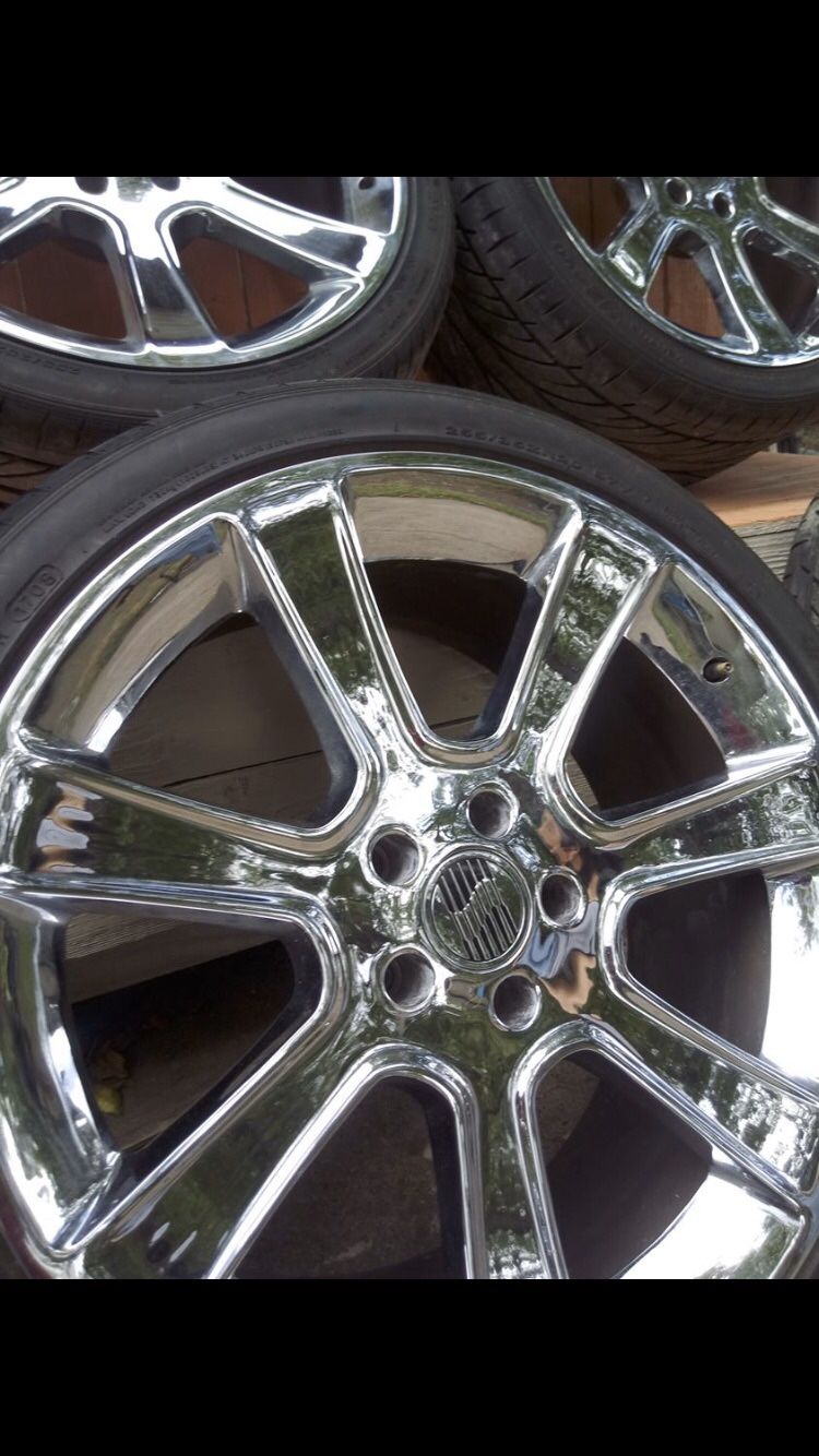 20” mustang saleen rims with tires