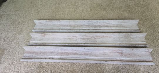 Set of 3 IKEA MOSSLANDA Picture Ledge Shelves – 45” – White