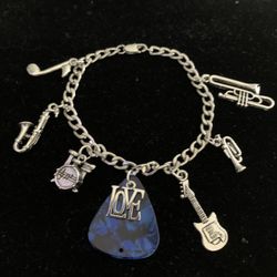 I Love Music Charm Bracelet