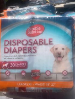 Disposable dog diapers