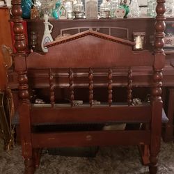 For post mahogany twin bed frame.