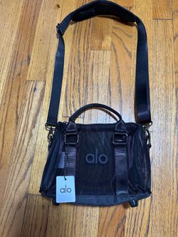 Alo Yoga mini sheer duffle bag black