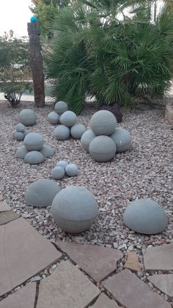 Cast Stone Atlas Balls Spheres Bumps