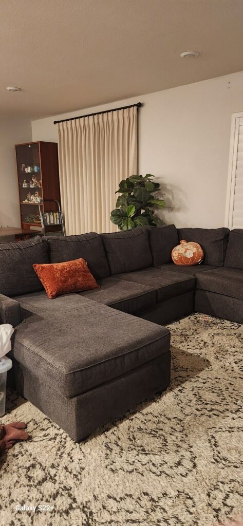 Grey Sectional Couch.