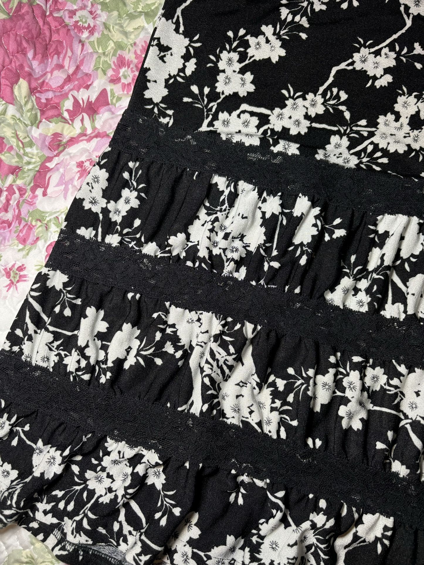 XOXO Vintage Black & White Skirt