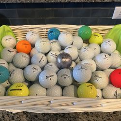 115 Quality Used Name Brand Balls And Basket Too!! Balls Like New  Can’t Tell The Different 