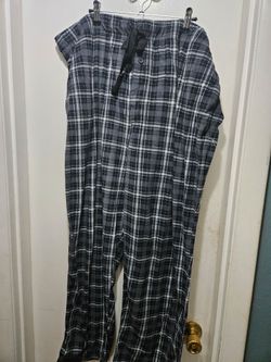 Mens 2XL George Black Plaid Pajama Pants