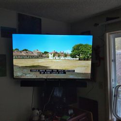 55" TCL Roku TV And Vizio Sound bar W/Bass Boost W/Controllers