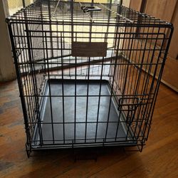 Pet Black Metal Crate 24”x19”x17” 