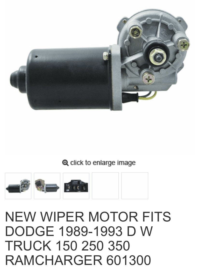 Windshield Wipers Motor For Dodge. NEW!! See List Attached