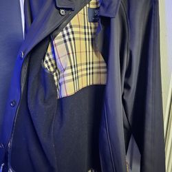 Burberry Brit Mens Trench Coat Black Nylon Belted Jacket 🔥🧛🏼 Send Offers!!