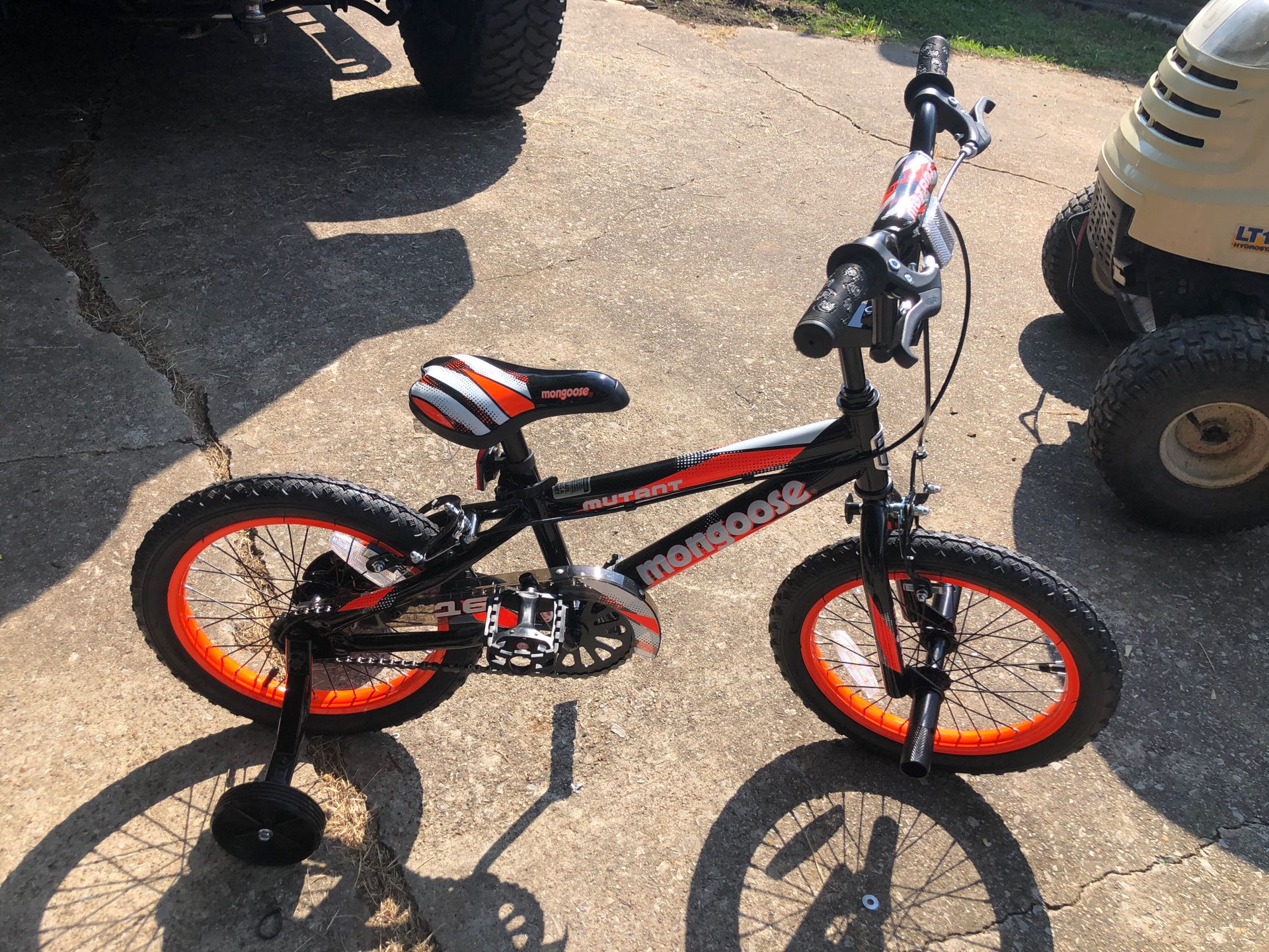 New 16 inch mongoose Kids bike