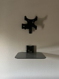 Full-Motion Wall Mount for 13" – 39" Under TV Wall Shelf