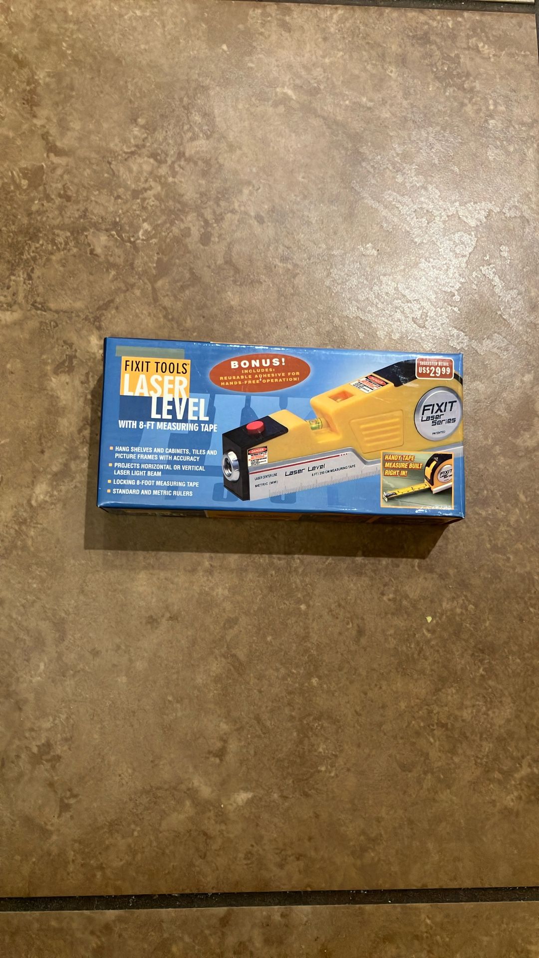 Laser Level with 8’ Measuring TapeNew In Box