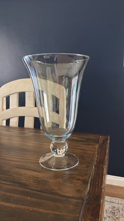 Glass Pedestal Vase