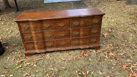 9 Drawer Antique Dresser 