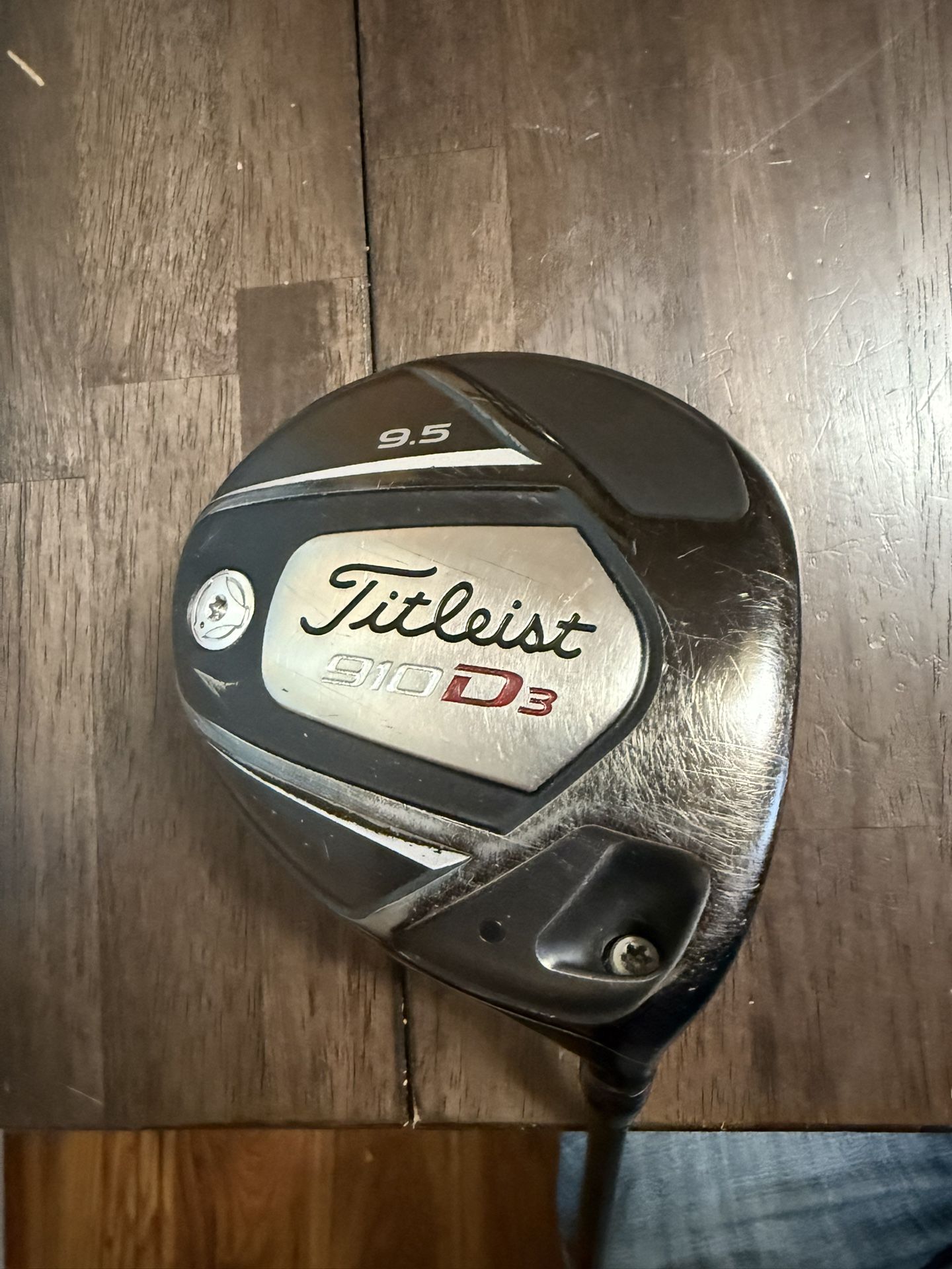 Titleist 910D3 9.5° Driver Stiff Flex Aldila Rip 60 gram Alpha 2.9 torque Golf Club RH