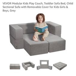 Couch for kids, toddler sofa bed, removable cover