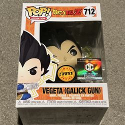 Funko Pop Anime Dragon Ball Z Vegeta Galick Gun Chase 712 Chalice