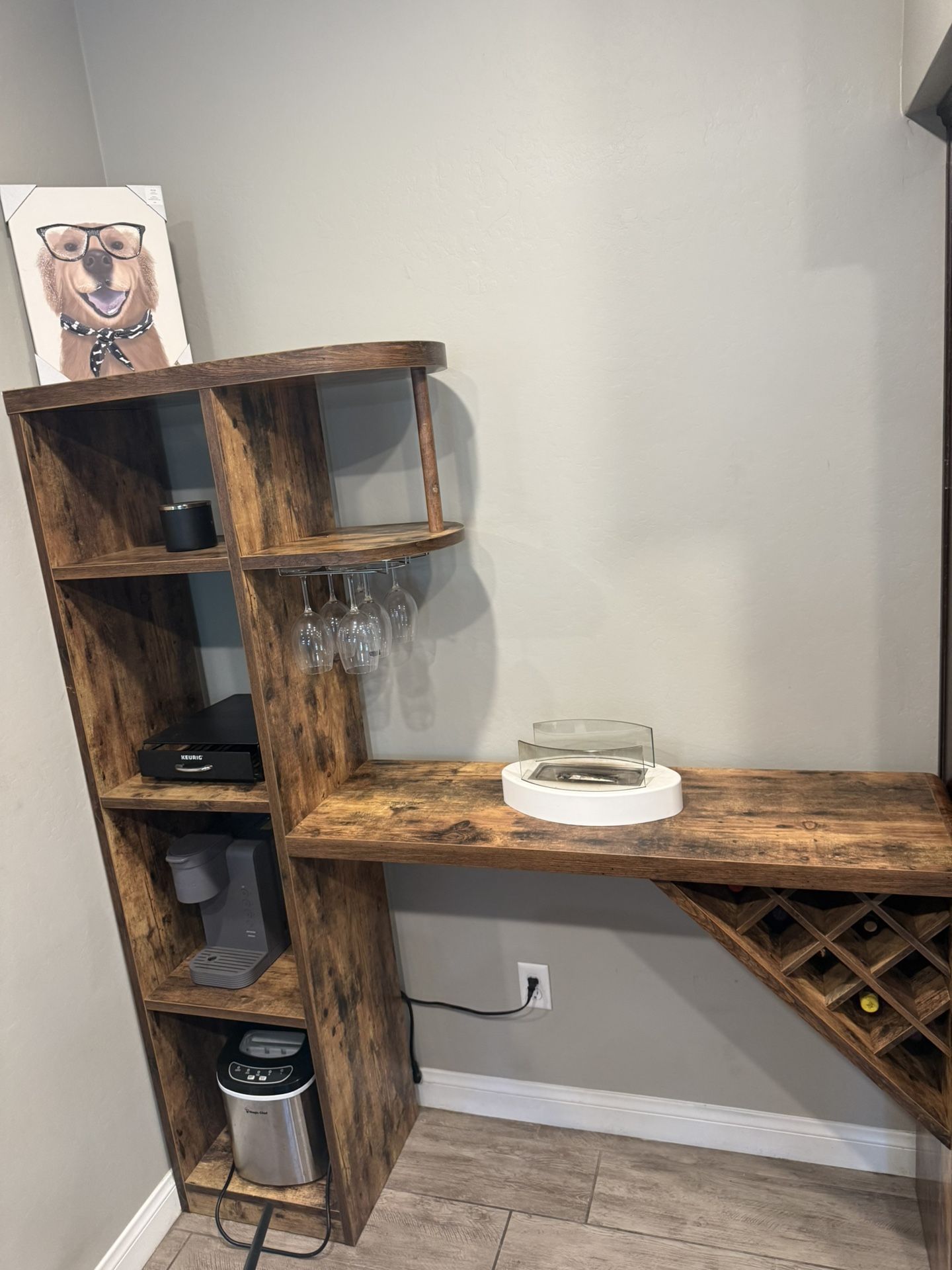Console Bar + Shelf Organizer