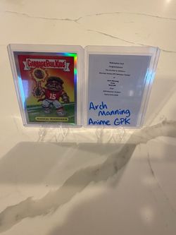 Mahomes/manning anime gpk