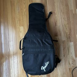 Fender Electric Guitar Case And Squire Amp