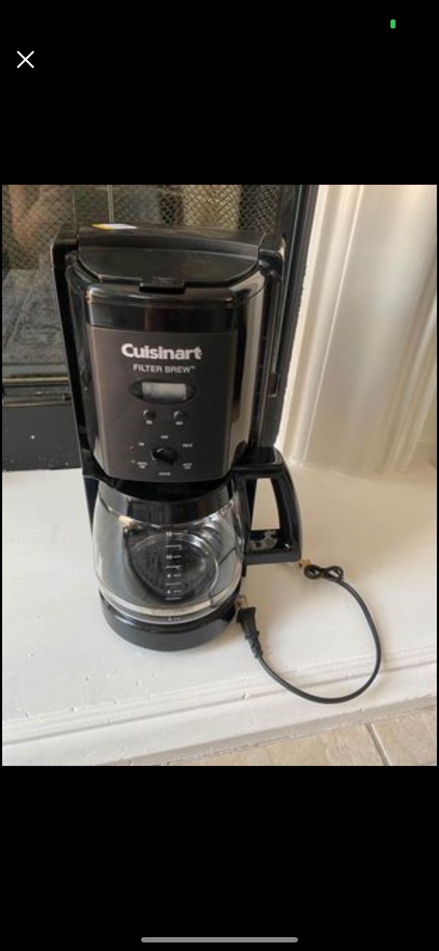 Cuisinart 12-Cup Programmable Coffee Maker-DCC-1000BK