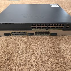 Cisco Catalyst WS-C2960X-24PS-L 24-Port PoE+ Gigabit Switch 4x SFP LAN Base 370W